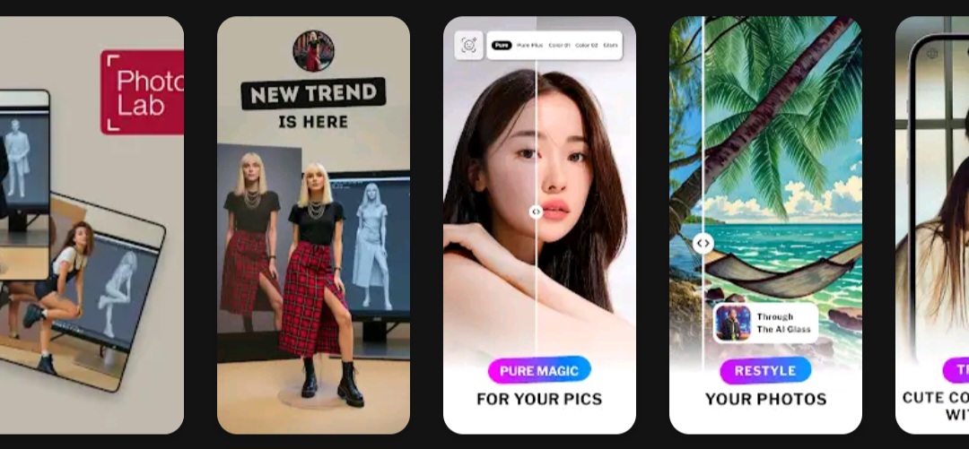 Edit photos with AI filters, cartoon Ai5