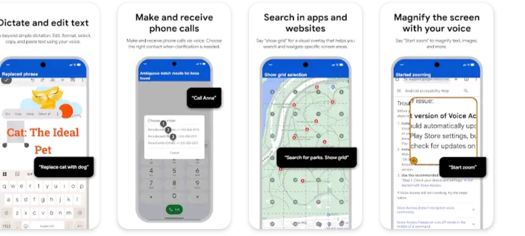 help).You can use the Google Assistant to start Voice Access 016