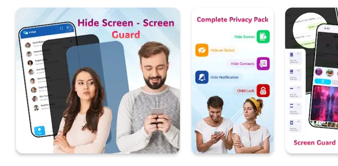 Screen Guard is a complete privacy solution designed to protect screen S09