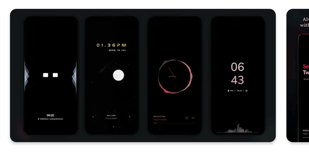 Always On Displays (AOD) & Edge Music Visualizer from the creators of Muviz AD1