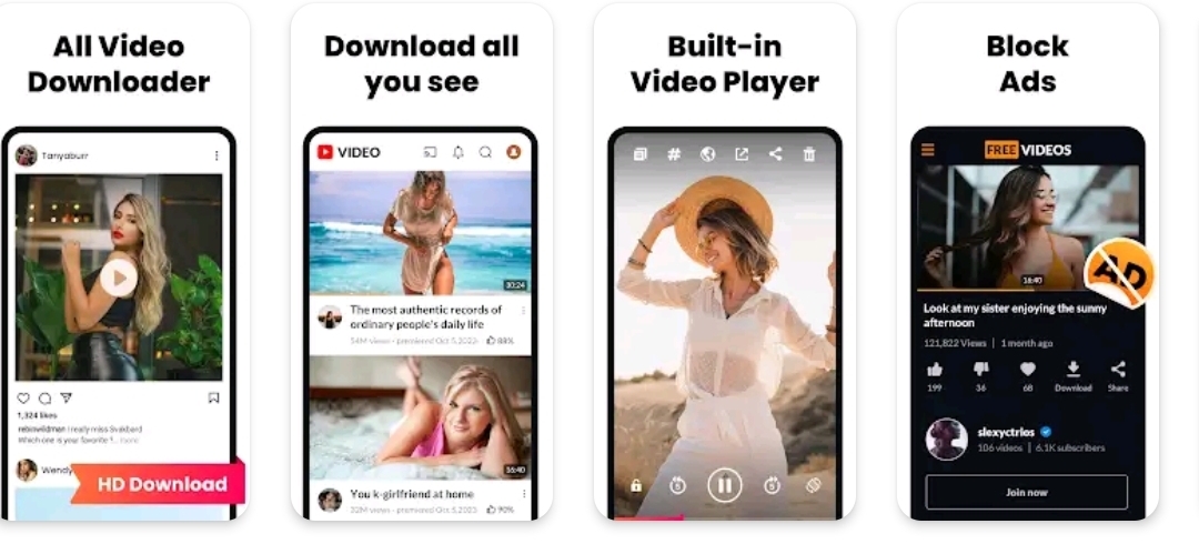 HD Video player and downloader for all9